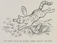 Katten jager musene til hulls