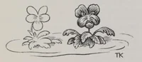 En vakker og en stygg blomst
