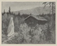 Ved koia i skogen